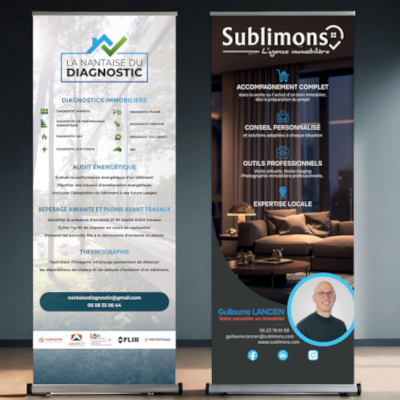 signaletique - roll up - Foxy Com - imprimeur - Nantes